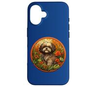 Beautiful Womens Girls Floral Art Shih Tzu Dog Lover Carcasa para iPhone 16