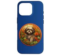 Beautiful Womens Girls Floral Art Shih Tzu Dog Lover Carcasa para iPhone 16 Pro