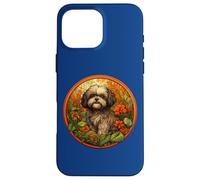 Beautiful Womens Girls Floral Art Shih Tzu Dog Lover Carcasa para iPhone 16 Pro MAX
