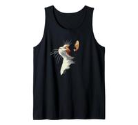 Beautiful Womens Girls Illustration Art Calico Cat Lover Camiseta sin Mangas