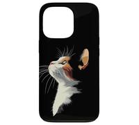 Beautiful Womens Girls Illustration Art Calico Cat Lover Carcasa para iPhone 13 Pro