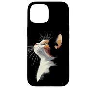 Beautiful Womens Girls Illustration Art Calico Cat Lover Carcasa para iPhone 15