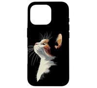 Beautiful Womens Girls Illustration Art Calico Cat Lover Carcasa para iPhone 16 Pro
