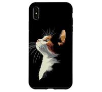 Beautiful Womens Girls Illustration Art Calico Cat Lover Carcasa para iPhone XS MAX