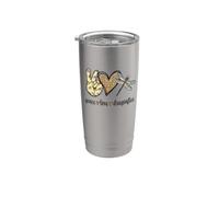 Beautiful Womens Girls Kids Peace Love Dragonfly Lover Vaso térmico de acero inoxidable de doble pared