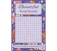 Beautiful Word Search Puzzle Book: Word Searches with Easy-to-Read Print about Beautiful Words, Beautiful Things and More | 6×9 inches, 110 pages | ... for the Holiday Season, Vacations & Free Time