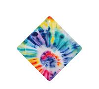 Beautiful World - Ambientador de coche con impresión de tribu arcoíris para coche, 10 piezas, accesorios para colgar en el coche con cuerdas para decoración