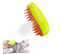 (Beautiful Yellow)Steamy Cat Brush - 3 In1 Cat Steamy Brush, Self Cleaning Steam Cat Brush Tw