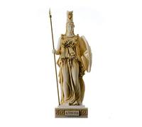 BeautifulGreekStatues Athena Diosa De La Sabiduría, La Artesanía Y La Estatua De Alabastro De Guerra, Oro De 26 cm
