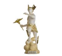 BeautifulGreekStatues Hermes Mercurio Dios Hijo De Zeus Estatua Romana Alabastro Tono Dorado 17 cm