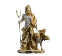 BeautifulGreekStatues Plutón Hades Señor del Inframundo Estatua Griega Figura Muerta Tono Dorado 24 cm
