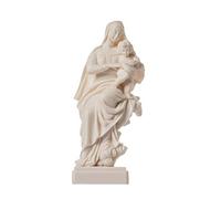 BeautifulGreekStatues Virgen María Madre de Jesús Madonna sosteniendo bebé estatua alabastro 20.6 cm