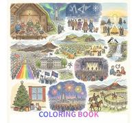 Beautifully hand-drawn coloring book that celebrates the unique and fascinating festivals of Iceland: Iceland Festivals Coloring Book for Kids & ... Cultural Traditions, Travel Line Art