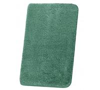 Beautissu Alfombrilla baño Antideslizante Absorbente Shaggy | 80x50cm verde mullida óptica para ducha bañera e inodoro adecuada para suelo radiante Alfombra lavable pelo largo BeauMare FL