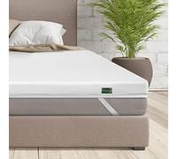 Beautissu BeauNuit MT Lux Cubrecolchón 7 Zonas 140x200 cm Espuma Viscoelástica 7 cm Cubierta de Colchón para Cama de Muelles Y Colchones Altura Máx. 30 cm Sobrecolchón Antideslizante y Transpirable