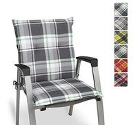 Beautissu Cojín para sillas de Exterior y jardín con Respaldo bajo Sunny MK Verde100x50x6 cm tumbonas, mecedoras, Asientos cómodo Acolchado gomaespuma Resistente a Rayos UV