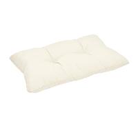 Beautissu Cojines Lounge Exterior XLuna Respaldo Muebles Mimbre jardín Acolchado Grueso ca. 70x40x12 cm Natural - colchonetas cómodas para Bancos y sillones - Cojin Asiento o Respaldo