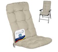 Beautissu Cojines sillas Jardín Exterior Asiento con Respaldo Alto Relleno