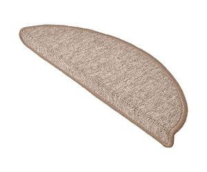 Beautissu Juego de 15 alfombrillas de escalera ProStair - 55x15cm - corredores para escalones y peldaños individuales - arena