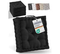 Beautissu Lote de 4 Cojines de Suelo de Asiento 100% algodón de Silla