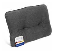 Beautissu Outdoor Lounge Cojín de Respaldo 60x40cm - Funda Repelente a la Suciedad y al Agua - Cómodo Cojín Silla 12cm Espesor - Cojín Acolchado de Jardín Muebles de Jardín Antracita - BeauFlair