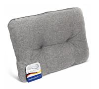 Beautissu Outdoor Lounge Cojín de Respaldo 70x40cm - Funda Repelente a la Suciedad y al Agua - Cómodo Cojín Silla 12cm Espesor - Cojín Acolchado de Jardín Muebles de Jardín Gris Claro - BeauFlair
