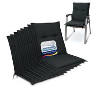 Beautissu Set de 8 Cojines para sillas de Exterior con Respaldo bajo Placas