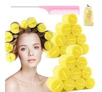 BEAUTIYAND Rodillos de esponja de espuma jumbo, rodillos suaves para dormir, herramientas de rizado ondulado con curvas, 24 piezas, uso para cabello largo y corto, mujeres y niños, 2 x 2.75 pulgadas