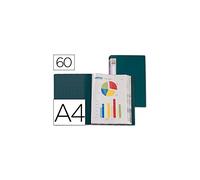 Beautone CJ51 - Carpeta con 60 fundas, A4, color verde