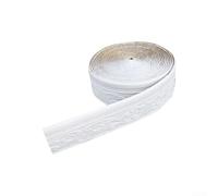 BEAUTRIO Borde 3D, rodapié Autoadhesivo de 9,2 M, Tira de Borde de Pared con riel Dado for decoración del hogar(White)