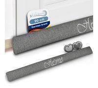 Beautuissu Burlete Puerta 90 cm - Cojín Aislante Antracita para Ventana Entrada Protección Frío Corrientes Aire 1 Kilo Burlete Cortavientos Puerta como Felpudo Decorativo - Tuuli HO