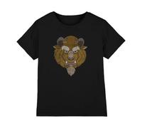 Beauty and The Beast Beast Head Girls T Shirt, 9-11 A