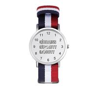 Beauty Brains and Booty - Reloj deportivo para hombre y mujer, correa de nailon, reloj analógico de cuarzo