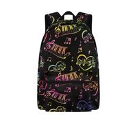 Beauty Collector Mochila escolar ligera para niñas para escuela primaria y secundaria, Love Music Black, Mochilas daypack