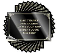 Beauty, Decals Alcohol Garage Dad Thanks for Picking Up My Poop and Stuff-You're The Best | Calcomanías de vinilo impermeables estéticas (6 x 9 cm)
