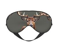 Beauty Deer Print Block Out Light Eye Sleep Mask - Máscara suave y transpirable, para dormir, viajes, siesta en casa