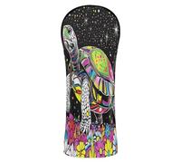 Beauty Eastern Box Turtle - Funda de piel de primera calidad, impermeable, con etiqueta de número, para Fairway Wood Hybrid