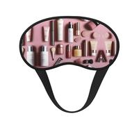 Beauty Essentials - Antifaz para dormir con borde negro satinado para una comodidad óptima y bloqueo de la luz