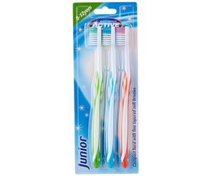 Beauty Formulas Active Oral Care Junior Cepillo de dientes 3 piezas, surtido
