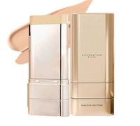 Beauty Foundation Stick, maquillaje de base de base múltiple con cepillo, corrector de cobertura completa hidratante, acabado natural de ropa larga, para todos los tipos de piel