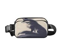 Beauty Fox - Bolso cruzado con correa ajustable para ciclismo, senderismo, gimnasio, Beauty Fox Beige, 1 talla, Beauty Fox Beige, 1 talla