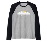 Beauty from Ashes Christian Bible Verse Religious Scripture Camiseta Manga Raglan