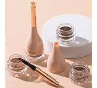 BEAUTY GLAZED - Natural Shaping Eyebrow Cream with Brush - 6 Colours 104 Chocolate - 5g