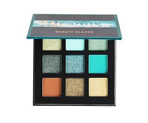 Beauty Glazed Paleta de sombras de ojos de 9 colores Cosméticos Maquillaje Paleta de sombra de ojos con brillo natural mate y brillo impermeable # 4