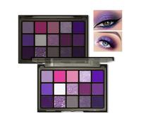 Beauty Glazed Paleta de sombras de ojos de maquillaje 15 Colores Color Lila Palette Opacos Y Brillantes Altamente Pigmentados Maquillaje Profesionales crema pigmentada Altamente Pigmentados Cosméticos