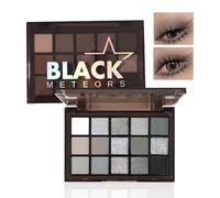 Beauty Glazed Paleta de sombras de ojos de maquillaje 15 Colores Smokey Black Nude Palette Opacos Brillantes Pigmentados Maquillaje Profesionales crema pigmentada Altamente Pigmentados Cosméticos