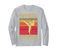 Beauty Grace Karate Girl Taekwondo Kick Face Artes Marciales Manga Larga