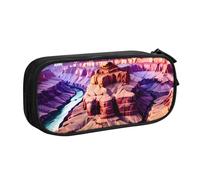 Beauty Grand Canyon - Bolsa ligera para bolígrafos, escuela, escuela, oficina, viajes, niños, niñas y adultos, Black, Talla única, Juego de mochila escolar