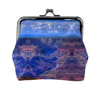 Beauty Grand Canyon - Cartera ligera minimalista con impresión para viajes escolares y de trabajo, Black, Talla única, Bolsa para monedas