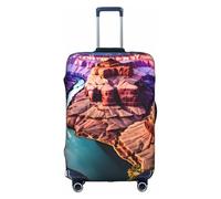 Beauty Grand Canyon - Funda lavable para equipaje de viaje, diseño abstracto colorido, Blanco, L
